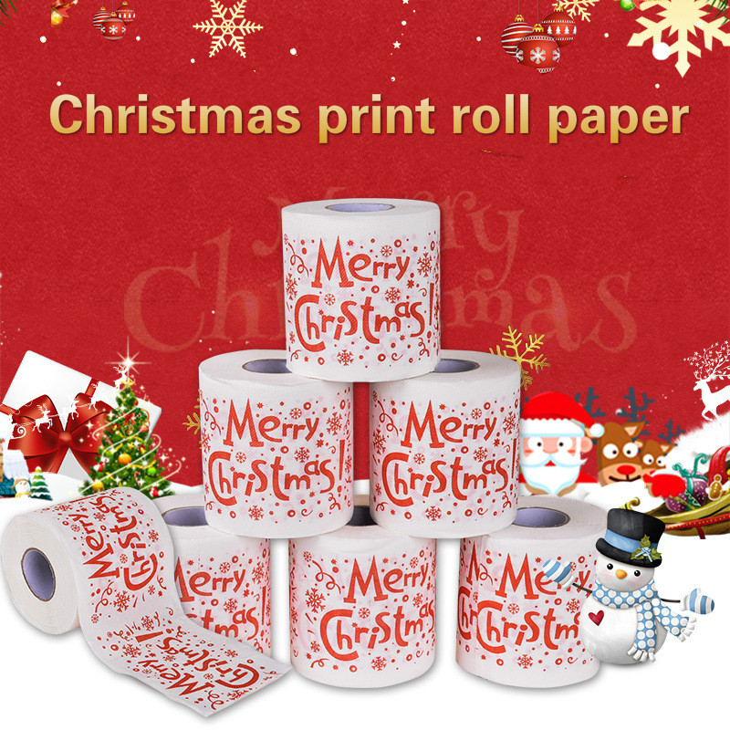 Pattern Tissue Paper - Nowość 2026: Świąteczny papier toaletowy z