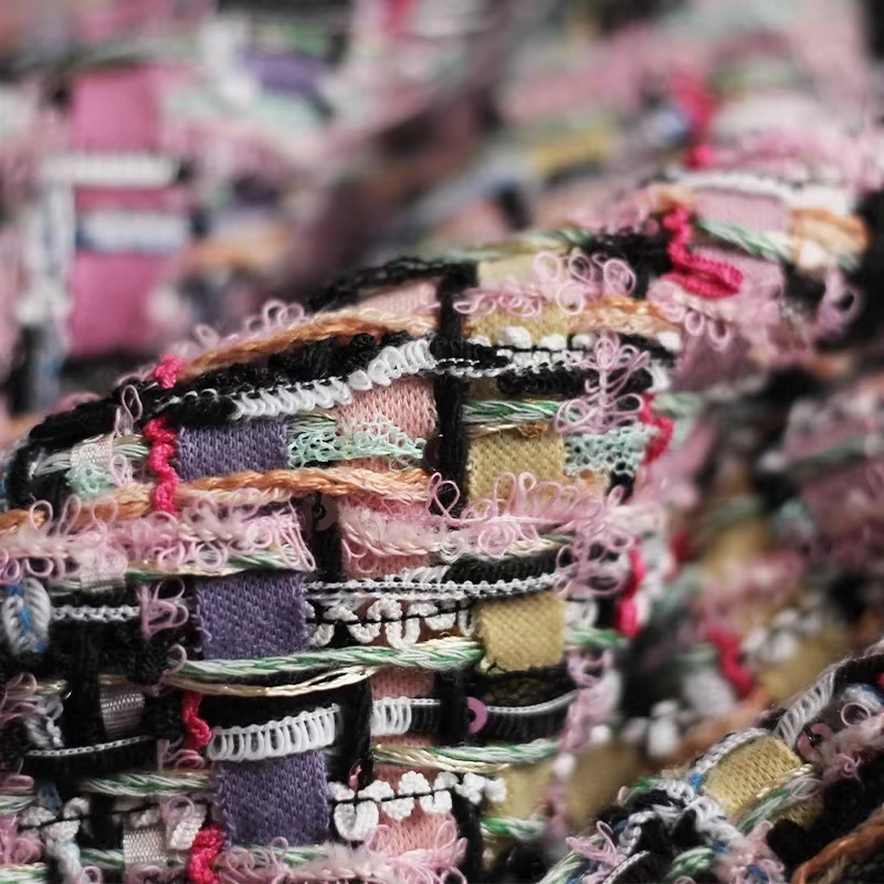 Czerwono-różowa, kolorowa, gru – Sewing Tweed recenzja i cena