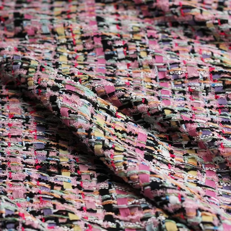 Czerwono-różowa, kolorowa, gru – Sewing Tweed recenzja i cena