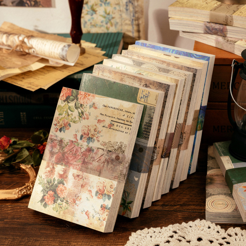 100 arkuszy Vintage INS kwiato – Pattern Tissue Paper recenzja i cena