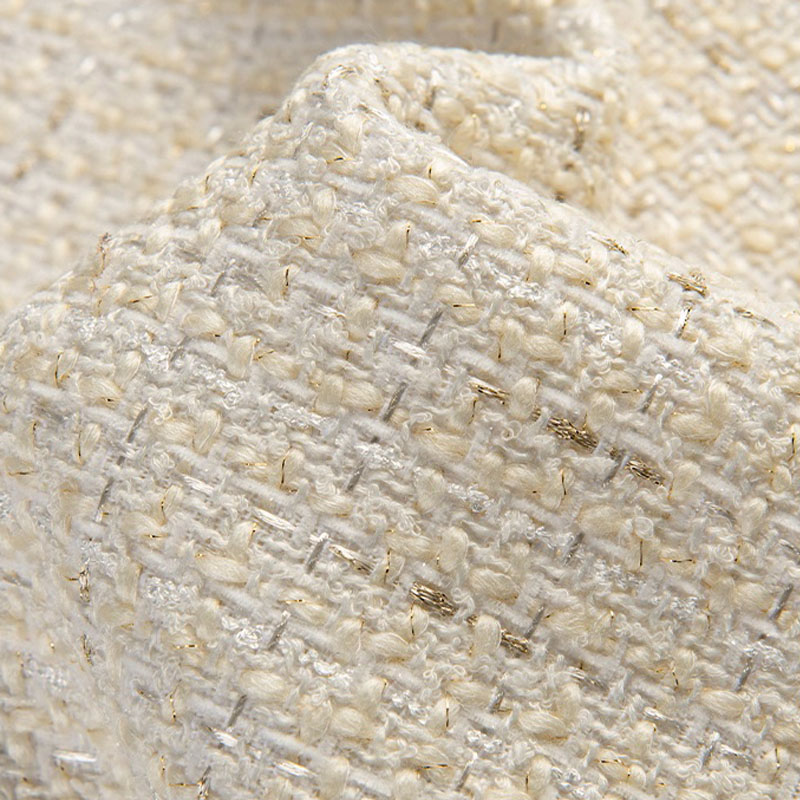 Beżowa kolorowa i złota przędz – Sewing Tweed recenzja i cena