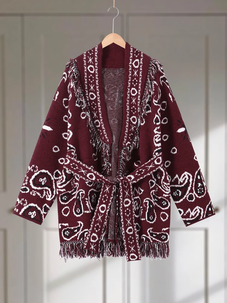 Kardigan damski z frędzlami, ż – Sewing V recenzja i cena