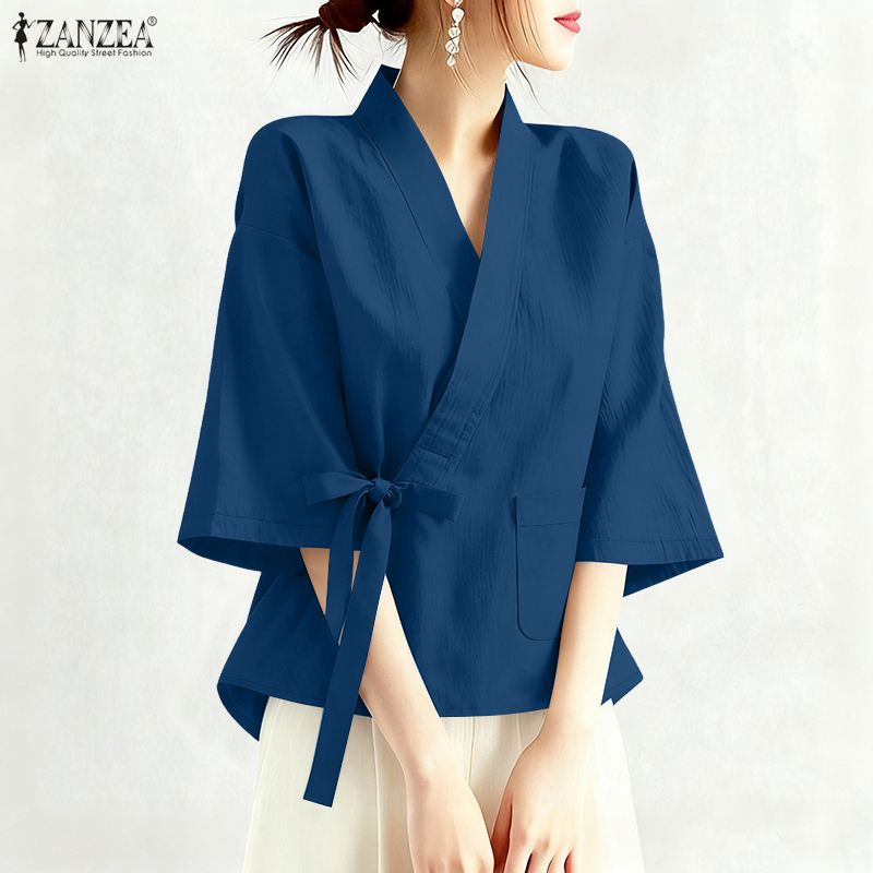 2026 ZANZEA Letnia Bluzka Dams – Sewing V recenzja i cena