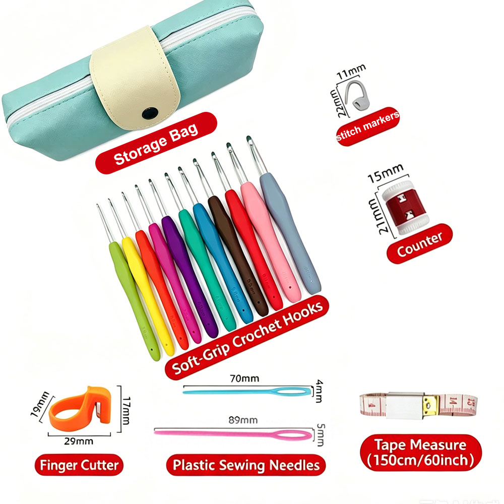 Zestaw 37 szydełek z torbą do  – Sewing Necessities recenzja i cena