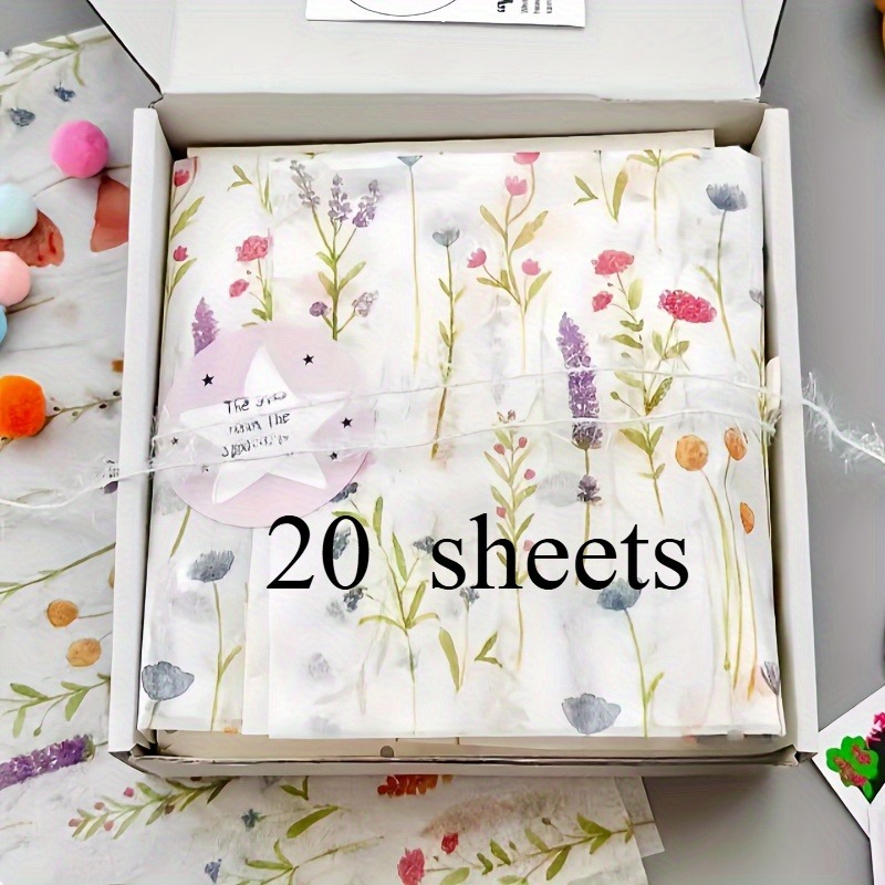 20 arkuszy papieru do pakowani – Pattern Tissue Paper recenzja i cena